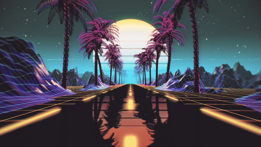 Neonowy interfejs syntezatora generatywnego